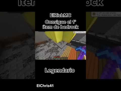 ElChris41 - ElRichMC consigue el primer ítem de bedrock #short #minecraft #elrichmc