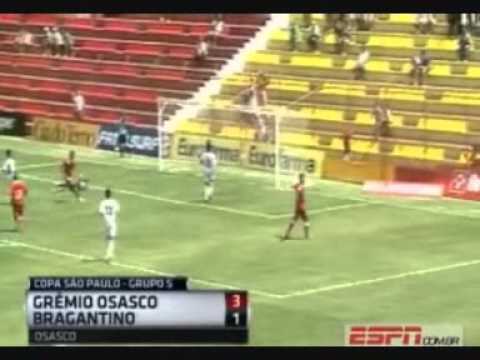 Grêmio Osasco-SP 3 x 1 Bragantino-SP - Gols - Copa São Paulo de Futebol Júnior 2012