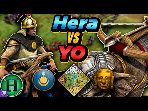 Mongols vs Khmer | 1v1 MegaRandom | vs Yo | AoE2