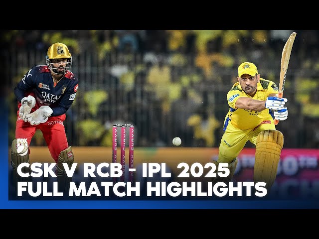 Dhoni v Kohli 😍 Chennai Super Kings v Royal Challengers Bengaluru I Highlights I IPL I Fox Cricket