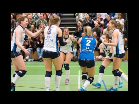 170325 Sliedrecht Sport Dames 1 - VC Sneek Dames 1 (Foto's: Hans van Wijngaarden)