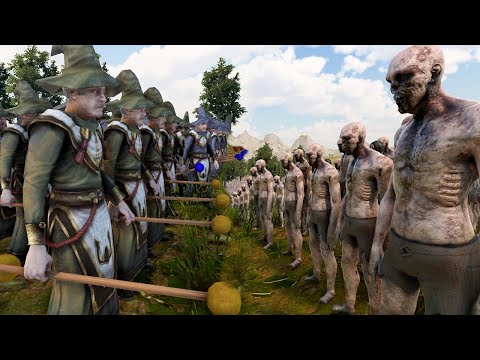80 Elemental Wizards vs 2,000,000 Zombies | Ultimate Epic Battle Simulator 2 | UEBS 2