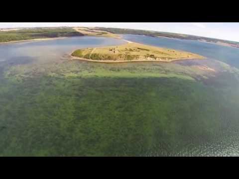 Flyvetur over Kalø Slotsruin