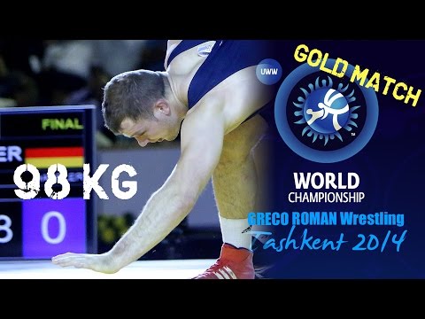Gold Match - Greco Roman Wrestling 98 kg - A. ALEKSANYAN (ARM) vs O. HASSLER (GER) - Tashkent 2014
