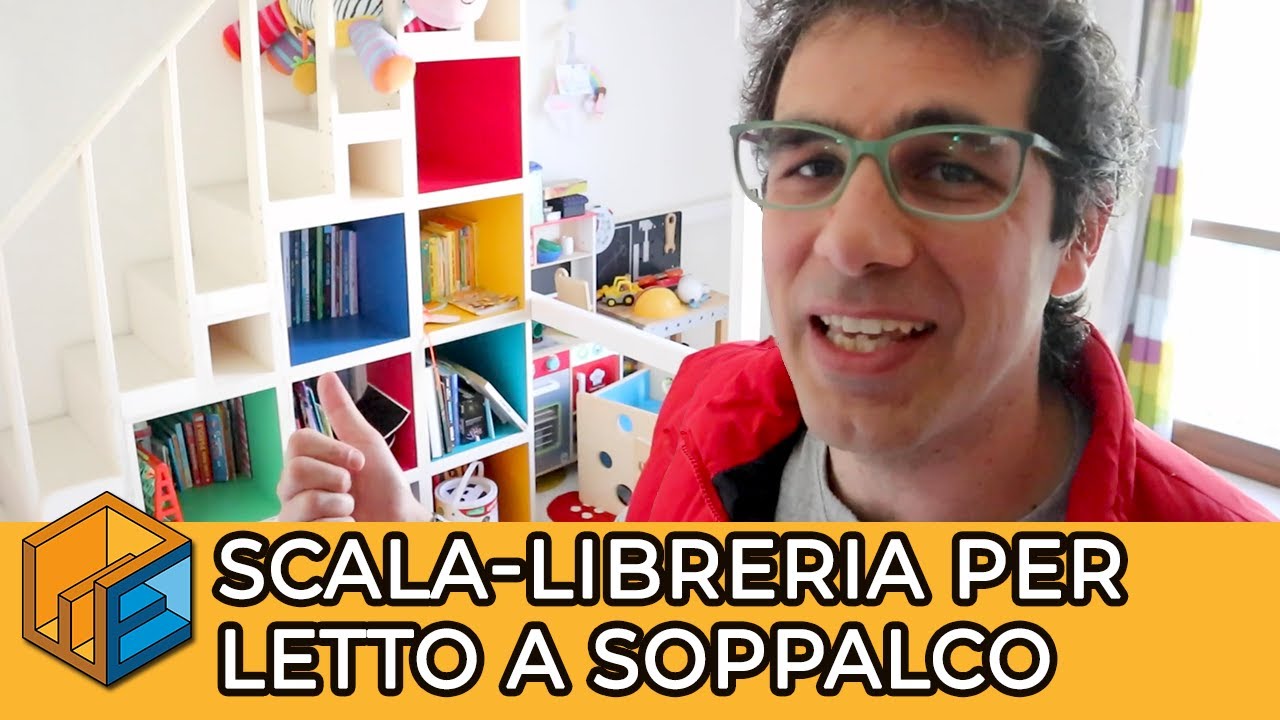 Scala libreria per letto a soppalco fai da te // Costruire una scala in legno