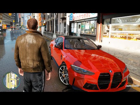 Grand Theft Auto IV: 4K Remastered ► RAW Gameplay on GeForce RTX™ 3090 [GTA 5 PC Mod]