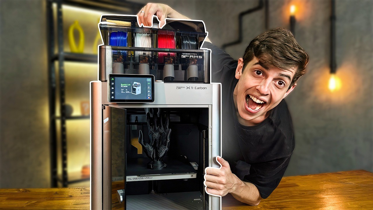 TESTEI ESSA MÁQUINA PERFEITA! - Bambu Lab X1 Carbon