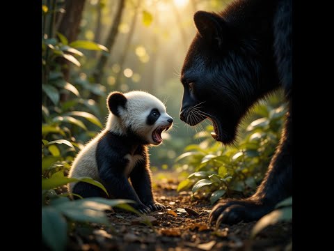 Baby Panda Vs Panther