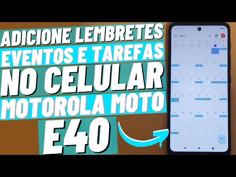 HOW TO ADD REMINDERS, EVENTS AND TASKS ON YOUR MOTOROLA MOTO E40 CELL PHONE