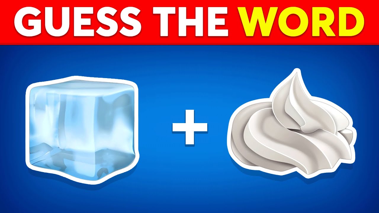 Guess the WORD by Emojis? 🤔 Emoji Quiz (101 Words)