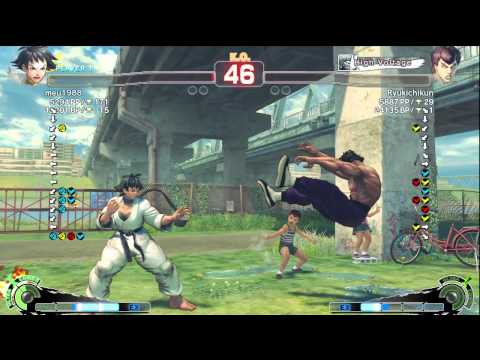 Meu (Makoto) vs Rykichikun (Fei Long) - AE 2012 Match *720p HD*