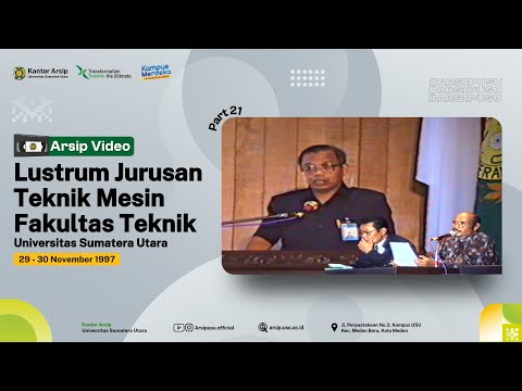 Lustrum Jurusan Teknik Mesin Fakultas Teknik USU pada tanggal 29-30 November 1997