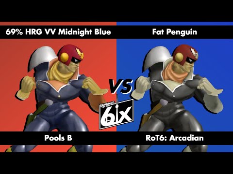 ROT6 Arcadian Pools B - Midnight Blue (Captain Falcon) vs Fat Penguin (Captain Falcon) Melee Singles