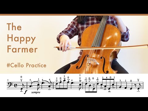 【大提琴】 鈴木第一冊｜舒曼 快樂農夫 / Suzuki Cello Book 1 The Happy Farmer by R. Schumann