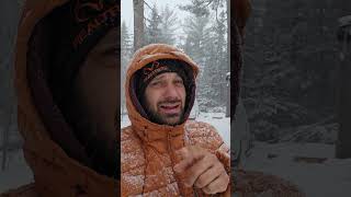 hot tent snow storm and stove failure update