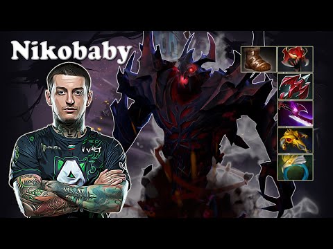 Nikobaby - Shadow Fiend Safelane party with Handsken Dawnbreaker | Dota 2 7.30e Gameplay