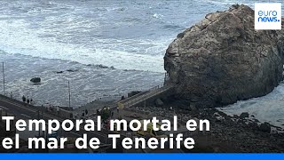 Temporal mortal en Tenerife: 3 turistas ignoran las alertas y acaban arrastrados por olas gigantes