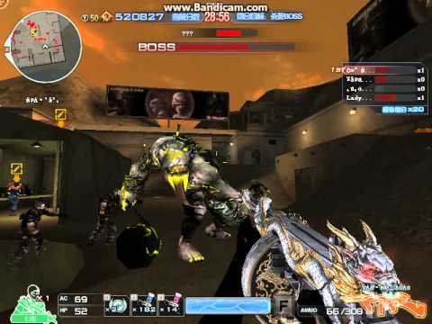 ♥ [CrossFire China] Thompson Infernal Dragon vs The Final Boss in Training Area (Chalenge Mode) ♥