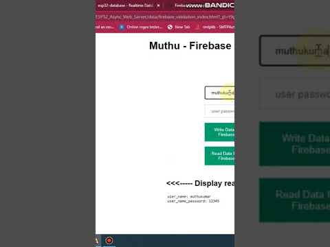 Firebase database read and write from HTML5