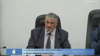 Sessão ordinária da Câmara de Vereadores Irati 11/04/2023