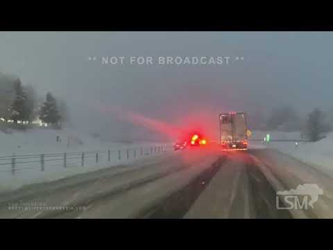 12-31-2022 Reno, NV - Snowstorm Shuts Down I-80, Line of Semi Trucks, Accident