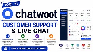 Tool 51 | Chatwoot: Free Customer Support & Live Chat | Free & Open Source Software | Uplatz