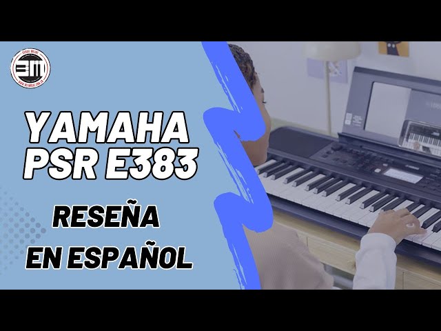 Vídeo relacionado con YAMAHA PSR-E383 Teclado portátil para principiantes, 650 voces de instrumentos auténticos y teclas sensibles a la pulsación con polifonía de 48 notas, incluye 2 clases online con un profesor