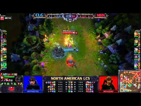 CLG Doublelift(twitch) vs MRN Megazero(riven) LCS 2013