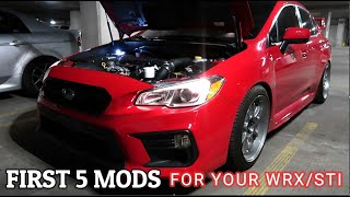 TOP 5 FIRST MODS FOR THE WRX & STI