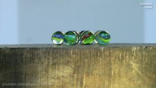 8 Marbles vs 500 Ton Hydraulic Press