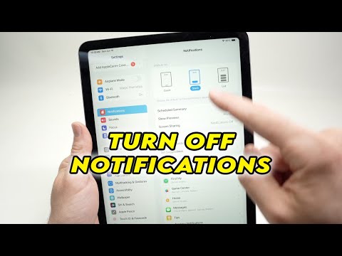 How To Turn Off Notifications On Any iPad