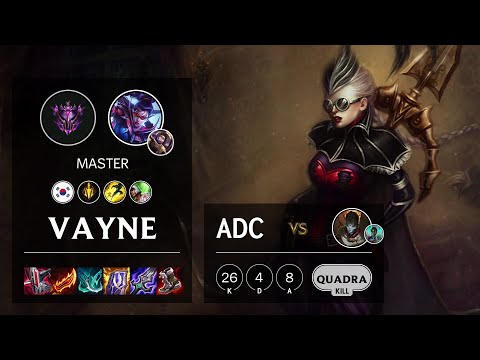 Vayne ADC vs Jhin - KR Master Patch 11.24