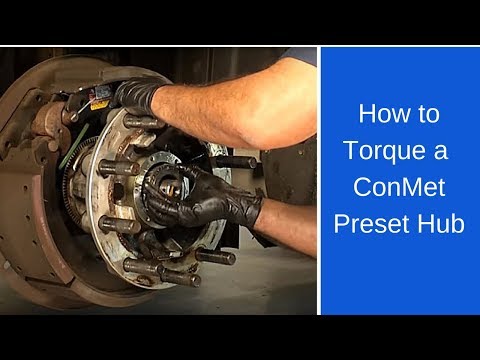 Properly torque a ConMet PreSet hub