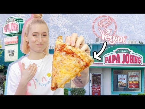 vegan papa johns pizza review
