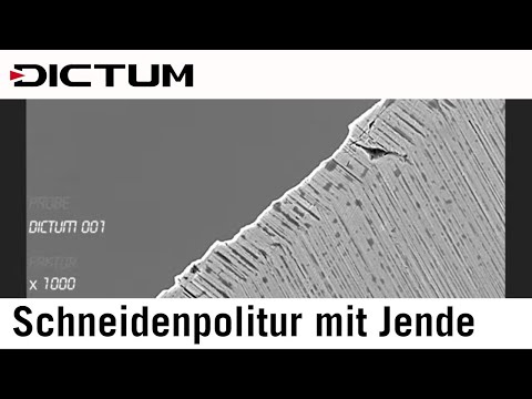 Schneidenpolitur mit Jende Polier-Emulsionen und -Blöcken