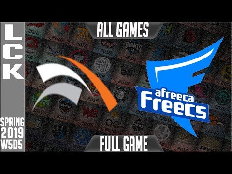 HLE vs AF Highlights ALL GAMES | LCK Spring 2019 Week 5 Day 5 | Hanwha Life Esports v Afreeca Freecs