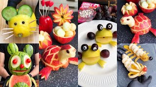 🔴20 Super Fruits Salad Decoration Ideas - Cute Fruits Art Ideas - Fruits Carving Garnish