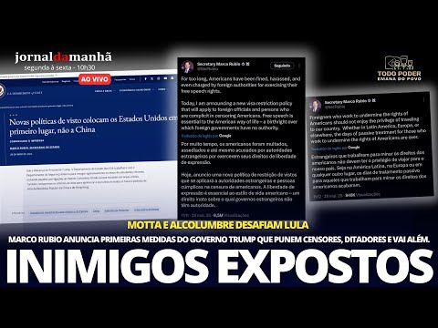 EUA ANUNCIAM MEDIDAS, DESIDRATAM DISCURSO ESQUERDISTA E EXPÕE COLABORADORES DA CHINA - 29/05/25