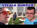 Kid Temper Tantrum Steals Uncle Jay S Burger And Throws It On Van On Labor Day 2018