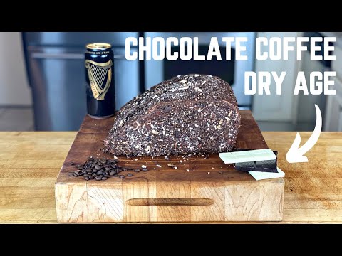 Chocolate & Coffee Dry Aged Ribeye #shorts