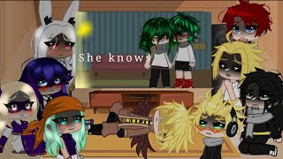 Class 1A + Pro heroes reacts to &#39;She knows&#39; //meme//Mha//Read description