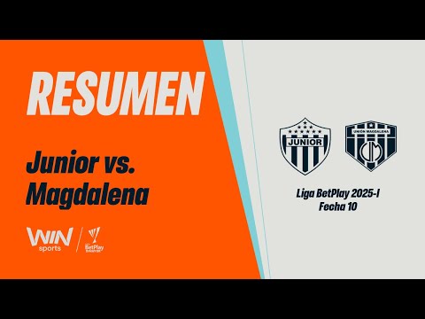 Junior vs. Unión Magdalena (resumen y goles) | Liga BetPlay Dimayor 2025-1 | Fecha 10
