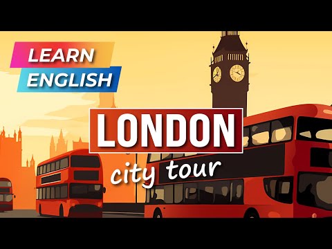 LONDON City Tour (beginner) 🇬🇧 ✈️ | Learn English in London | Speaking & listening practice