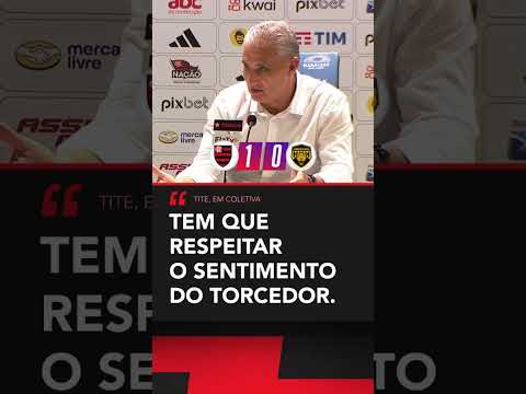 Tite falou sobre as vaias que recebeu após Flamengo x Amazonas #shorts