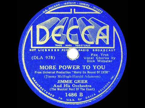 1937 Jimmie Grier - More Power To You (Dick Webster, vocal)