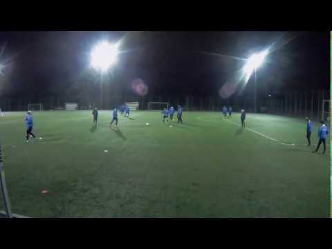 Fussballtraining - Passübung - offene Stellung Variante 2