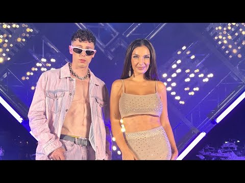 Elettra Lamborghini y Shade cantan Dire Fare Baciare en Battiti Live Otranto