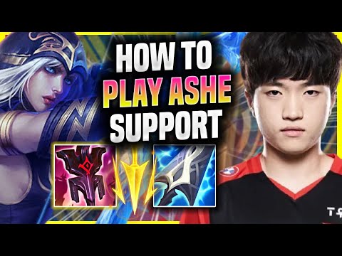 LEARN HOW TO PLAY ASHE SUPPORT LIKE A PRO! - T1 Keria Plays Ashe Support vs Renata! | Season 2022