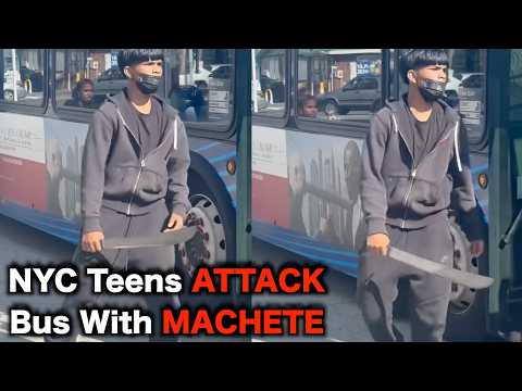 Machete Wielding TEENS Attack NYC Bus