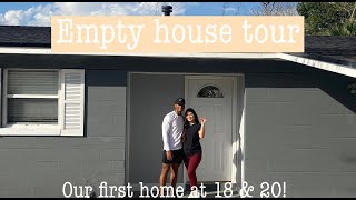 empty house tour│PURCHASED OUR FIRST HOME AT 18 & 20!